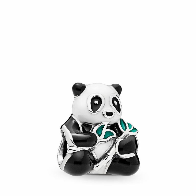 Pandora Sweet Panda Charm Clearance NZ, Sterling Silver (619483-ZJV)